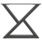 Preview: Couchtischbeine 2 Stk. Anthrazit 50x(42-43,3) cm Stahl
