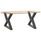 Preview: Couchtischbeine 2 Stk. Anthrazit 50x(42-43,3) cm Stahl