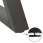 Preview: Couchtischbeine 2 Stk. Anthrazit 50x(42-43,3) cm Stahl