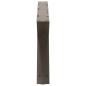 Preview: Couchtischbeine 2 Stk. Naturstahl 70x(30-31,3) cm Stahl