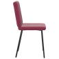 Preview: Esszimmerstühle 4 Stk. Weinrot Samt