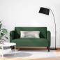 Preview: ARDEBO.de - Zweisitzer-Sofa Dschungelgrün 109 cm Cordstoff