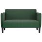Preview: Zweisitzer-Sofa Dschungelgrün 109 cm Cordstoff