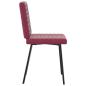Preview: Esszimmerstühle 2 Stk. Weinrot Samt