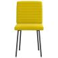 Preview: Esszimmerstühle 2 Stk. Gelb Samt