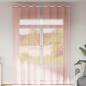 Preview: ARDEBO.de - Voile Vorhänge mit Ösen 2 Stk. Rosa 140x260 cm