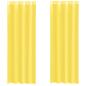 Preview: Voile Vorhänge mit Ösen 2 Stk. Gelb