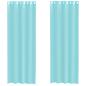 Preview: Voile Vorhänge mit Ösen 2 Stk. Türkis