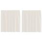Preview: Voile Vorhänge mit Lasche 2 Stk. Creme