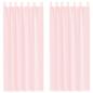 Preview: Voile Vorhänge mit Schlaufen 2 Stk. Hellrosa 140x245 cm