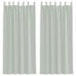 Preview: Voile Vorhänge mit Schlaufen 2 Stk. Hellgrau 140x225 cm
