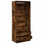 Preview: Kleiderschrank Räuchereiche 80x50x200 cm Holzwerkstoffs
