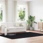Preview: ARDEBO.de - Teppich Shaggy Hochflor NAVARRA Schwarz 200x290 cm Polyester