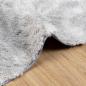 Preview: Teppich Shaggy Hochflor NAVARRA Silbergrau 200x290 cm Polyester
