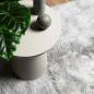 Preview: Teppich Shaggy Hochflor NAVARRA Silbergrau 200x290 cm Polyester