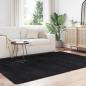Preview: Teppich Shaggy Hochflor NAVARRA Schwarz 160x230 cm Polyester