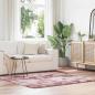 Preview: ARDEBO.de - Teppich Shaggy Hochflor NAVARRA Altrosa 160x160 cm Polyester
