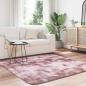 Preview: Teppich Shaggy Hochflor NAVARRA Altrosa 160x160 cm Polyester
