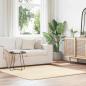 Preview: ARDEBO.de - Teppich Shaggy Hochflor NAVARRA Creme 160x160 cm Polyester