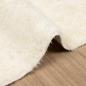 Preview: Teppich Shaggy Hochflor NAVARRA Creme 160x160 cm Polyester