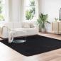 Preview: Teppich Shaggy Hochflor NAVARRA Schwarz 240x240 cm Polyester