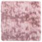 Preview: Teppich Shaggy Hochflor NAVARRA Altrosa 120x120 cm Polyester