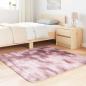 Preview: Teppich Shaggy Hochflor NAVARRA Altrosa 120x120 cm Polyester
