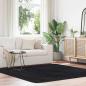 Preview: ARDEBO.de - Teppich Shaggy Hochflor NAVARRA Schwarz 200x200 cm Polyester