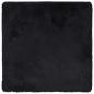 Preview: Teppich Shaggy Hochflor NAVARRA Schwarz 200x200 cm Polyester
