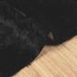Preview: Teppich Shaggy Hochflor NAVARRA Schwarz 200x200 cm Polyester