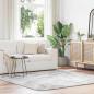 Preview: ARDEBO.de - Teppich Shaggy Hochflor NAVARRA Silbergrau 200x200 cm Polyester