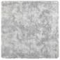 Preview: Teppich Shaggy Hochflor NAVARRA Silbergrau 200x200 cm Polyester