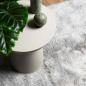 Preview: Teppich Shaggy Hochflor NAVARRA Silbergrau 200x200 cm Polyester