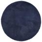 Preview: Teppich Shaggy Hochflor NAVARRA Marineblau 160x160 cm Polyester