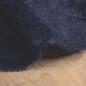 Preview: Teppich Shaggy Hochflor NAVARRA Marineblau 160x160 cm Polyester