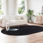Preview: Teppich Shaggy Hochflor NAVARRA Schwarz 300x200 cm Polyester