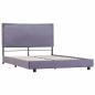 Preview: Bettgestell ohne Matratze Hellgrau Stoff 135x190 cm