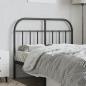 Preview: Kopfteil Metall Schwarz 120 cm