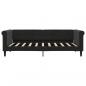 Preview: Tagesbett Ausziehbar mit Schubladen Schwarz 90x190 cm Samt