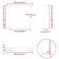 Preview: Esstischbeine V-Form 3 Stück Schwarz 90x(72-73,3) cm Stahl