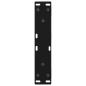 Preview: Couchtischbeine 2 Stk. Schwarz 40x(30-31,3) cm Stahl