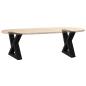 Preview: Couchtischbeine 2 Stk. Schwarz 40x(30-31,3) cm Stahl