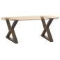 Preview: Couchtischbeine 2 Stk. Naturstahl 60x(42-43,3) cm Stahl