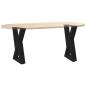 Preview: Couchtischbeine 2 Stk. Schwarz 28x(42-43,3) cm Stahl