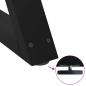 Preview: Couchtischbeine 2 Stk. Schwarz 28x(42-43,3) cm Stahl