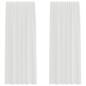 Preview: Voile Vorhänge mit Stangentaschen 2 Stk. Weiß