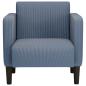 Preview: Sessel mit Armlehnen Blau 54 cm Cordstoff