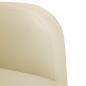 Preview: Sessel mit Armlehnen Creme 54 cm Kunstleder
