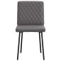 Preview: Esszimmerstühle 6 Stk. Grau Kunstleder