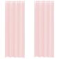 Preview: Voile Vorhänge mit Ösen 2 Stk. Hellrosa 140x260 cm